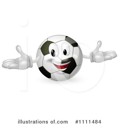 Royalty-Free (RF) Soccer Ball Clipart Illustration by AtStockIllustration - Stock Sample #1111484