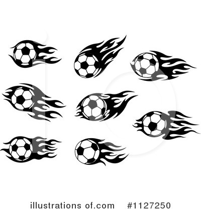 Royalty-Free (RF) Soccer Ball Clipart Illustration by Vector Tradition SM - Stock Sample #1127250
