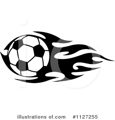Royalty-Free (RF) Soccer Ball Clipart Illustration by Vector Tradition SM - Stock Sample #1127255