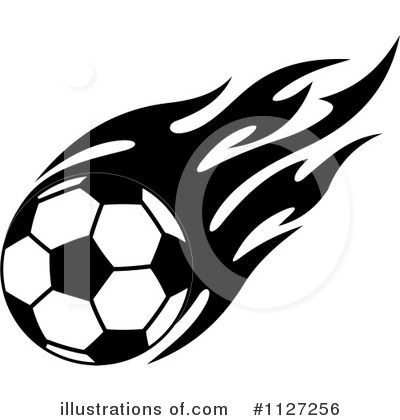 Royalty-Free (RF) Soccer Ball Clipart Illustration by Vector Tradition SM - Stock Sample #1127256