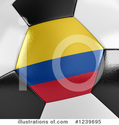 Royalty-Free (RF) Soccer Ball Clipart Illustration by stockillustrations - Stock Sample #1239695