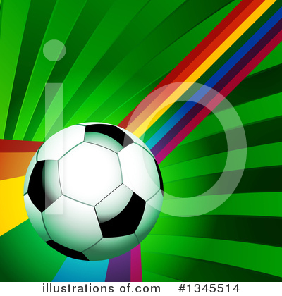 Royalty-Free (RF) Soccer Ball Clipart Illustration by elaineitalia - Stock Sample #1345514