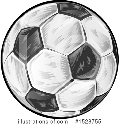 Royalty-Free (RF) Soccer Ball Clipart Illustration by Domenico Condello - Stock Sample #1528755