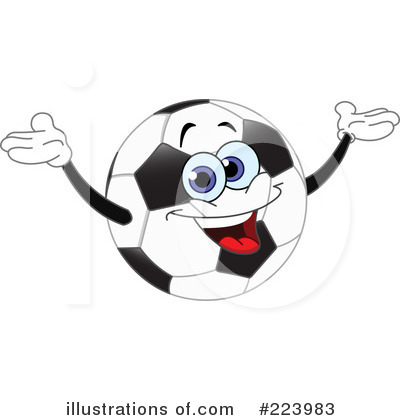 Royalty-Free (RF) Soccer Ball Clipart Illustration by yayayoyo - Stock Sample #223983