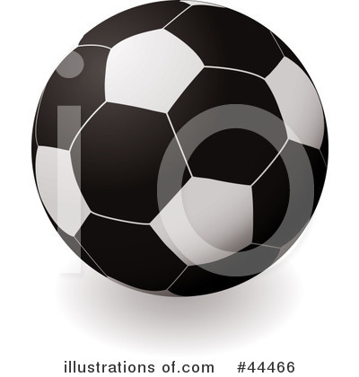 Royalty-Free (RF) Soccer Ball Clipart Illustration by michaeltravers - Stock Sample #44466