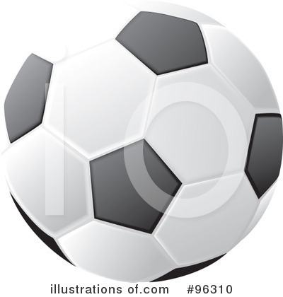 Royalty-Free (RF) Soccer Ball Clipart Illustration by Rasmussen Images - Stock Sample #96310