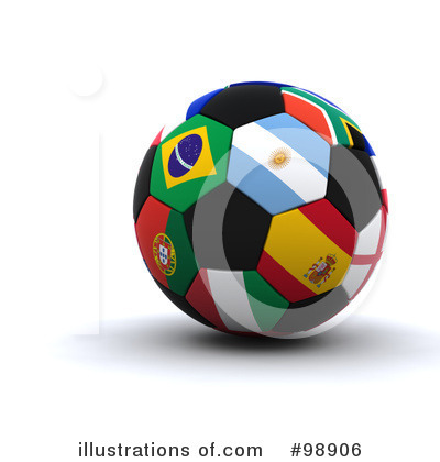 Royalty-Free (RF) Soccer Ball Clipart Illustration by KJ Pargeter - Stock Sample #98906