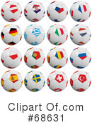 Soccer Balls Clipart #68631 by stockillustrations