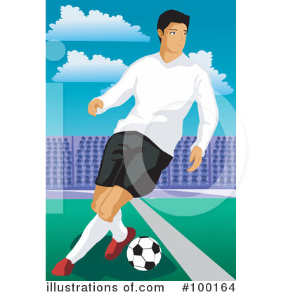 Royalty-Free (RF) Soccer Clipart Illustration by mayawizard101 - Stock Sample #100164