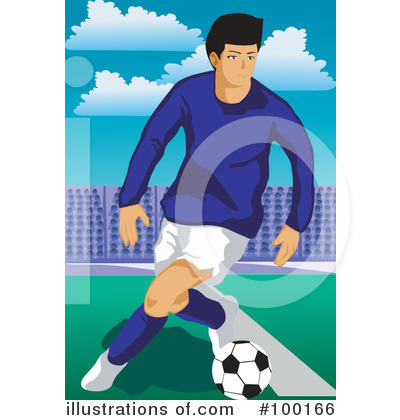 Royalty-Free (RF) Soccer Clipart Illustration by mayawizard101 - Stock Sample #100166