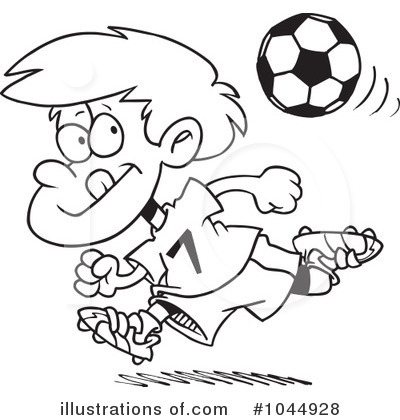 Royalty-Free (RF) Soccer Clipart Illustration by toonaday - Stock Sample #1044928