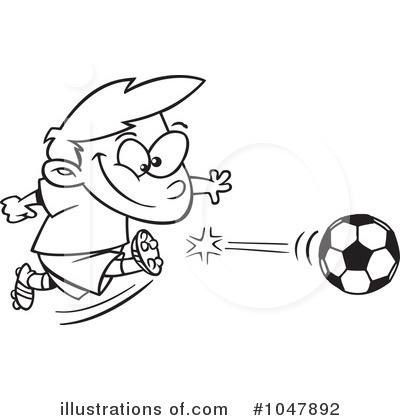 Royalty-Free (RF) Soccer Clipart Illustration by toonaday - Stock Sample #1047892