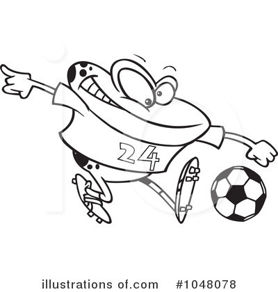 Royalty-Free (RF) Soccer Clipart Illustration by toonaday - Stock Sample #1048078