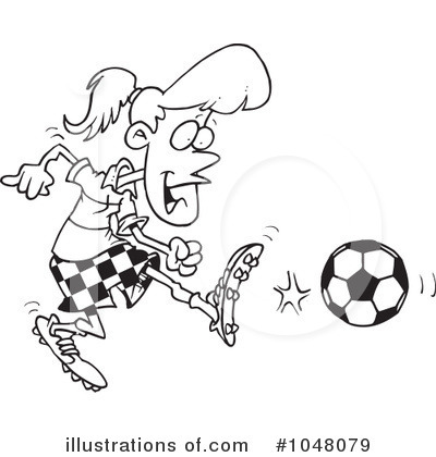 Royalty-Free (RF) Soccer Clipart Illustration by toonaday - Stock Sample #1048079