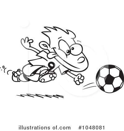 Royalty-Free (RF) Soccer Clipart Illustration by toonaday - Stock Sample #1048081