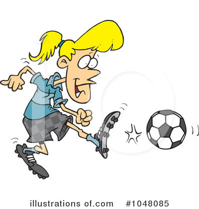 Royalty-Free (RF) Soccer Clipart Illustration by toonaday - Stock Sample #1048085