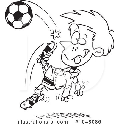 Royalty-Free (RF) Soccer Clipart Illustration by toonaday - Stock Sample #1048086