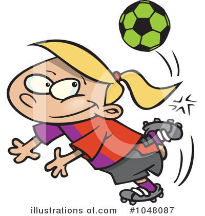 Royalty-Free (RF) Soccer Clipart Illustration by toonaday - Stock Sample #1048087