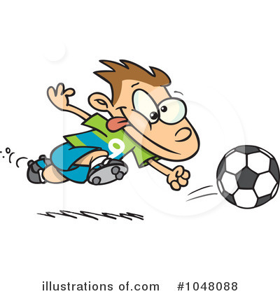 Royalty-Free (RF) Soccer Clipart Illustration by toonaday - Stock Sample #1048088