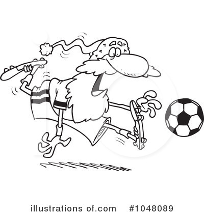 Royalty-Free (RF) Soccer Clipart Illustration by toonaday - Stock Sample #1048089