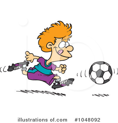 Royalty-Free (RF) Soccer Clipart Illustration by toonaday - Stock Sample #1048092