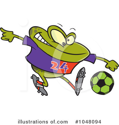 Royalty-Free (RF) Soccer Clipart Illustration by toonaday - Stock Sample #1048094