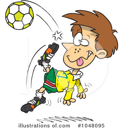 Royalty-Free (RF) Soccer Clipart Illustration by toonaday - Stock Sample #1048095