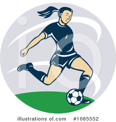 Royalty-Free (RF) Soccer Clipart Illustration by patrimonio - Stock Sample #1065552