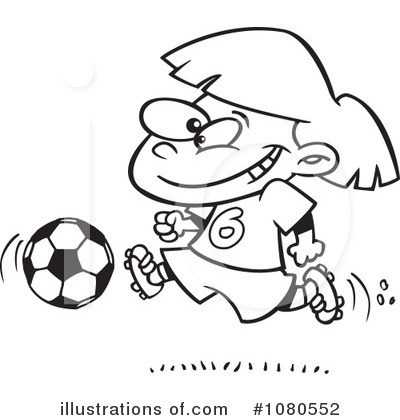 Royalty-Free (RF) Soccer Clipart Illustration by toonaday - Stock Sample #1080552