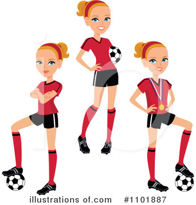 Royalty-Free (RF) Soccer Clipart Illustration by Monica - Stock Sample #1101887