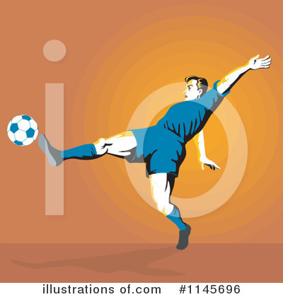 Royalty-Free (RF) Soccer Clipart Illustration by patrimonio - Stock Sample #1145696