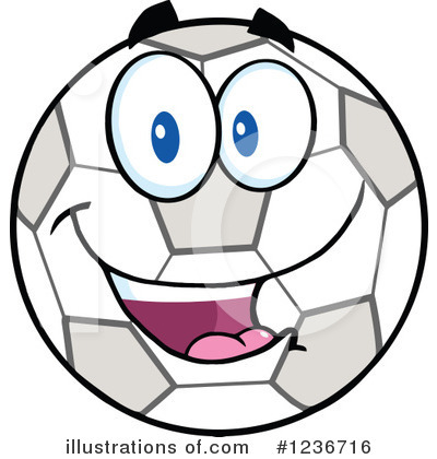 Soccer Ball Character Clipart #1236716 by Hit Toon