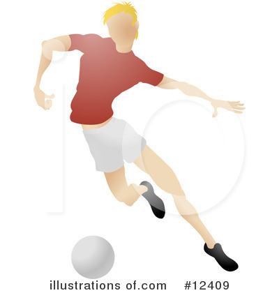 Football Clipart #12409 by AtStockIllustration