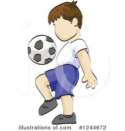 Royalty-Free (RF) Soccer Clipart Illustration by David Rey - Stock Sample #1244672
