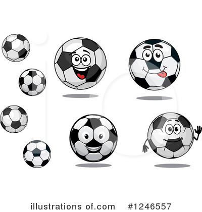 Royalty-Free (RF) Soccer Clipart Illustration by Vector Tradition SM - Stock Sample #1246557