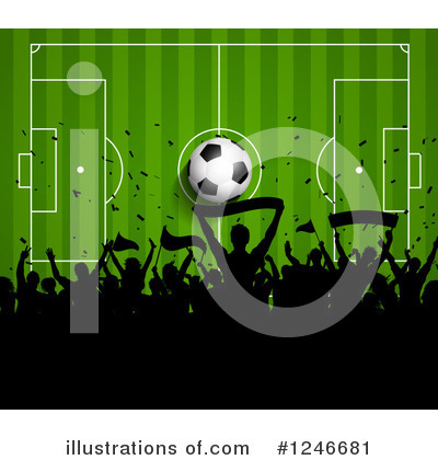 Royalty-Free (RF) Soccer Clipart Illustration by KJ Pargeter - Stock Sample #1246681