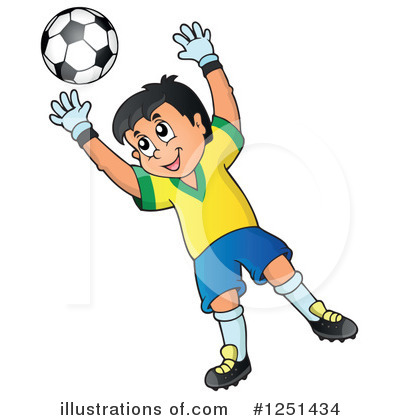 Royalty-Free (RF) Soccer Clipart Illustration by visekart - Stock Sample #1251434
