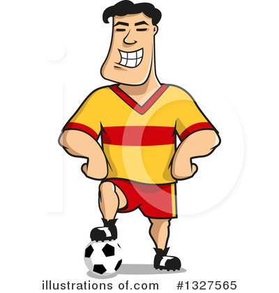 Soccer Player Clipart #1327565 by Vector Tradition SM