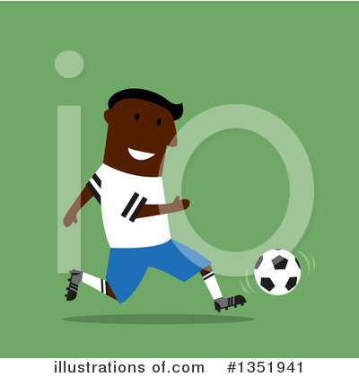 Soccer Player Clipart #1351941 by Vector Tradition SM