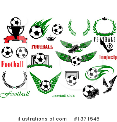 Royalty-Free (RF) Soccer Clipart Illustration by Vector Tradition SM - Stock Sample #1371545