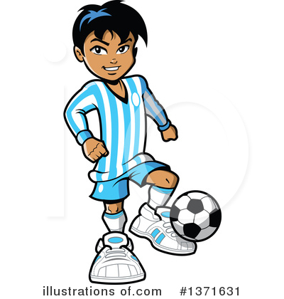 Royalty-Free (RF) Soccer Clipart Illustration by Clip Art Mascots - Stock Sample #1371631