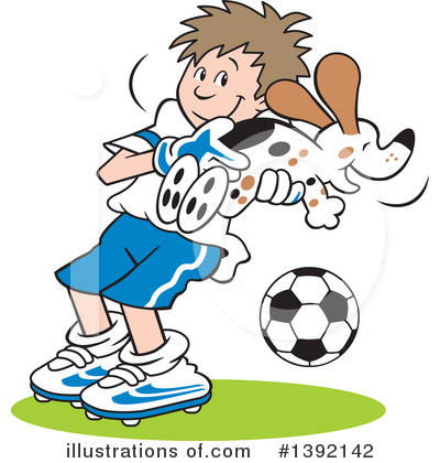 Soccer Clipart #1392142 by Johnny Sajem