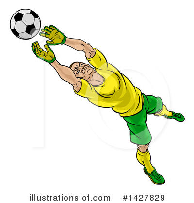 Football Clipart #1427829 by AtStockIllustration