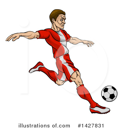 Football Clipart #1427831 by AtStockIllustration