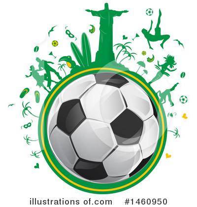 Soccer Clipart #1460950 by Domenico Condello