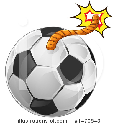 Soccer Clipart #1470543 by Domenico Condello
