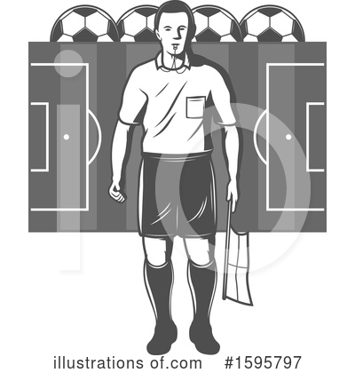 Royalty-Free (RF) Soccer Clipart Illustration by Vector Tradition SM - Stock Sample #1595797