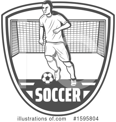Soccer Player Clipart #1595804 by Vector Tradition SM