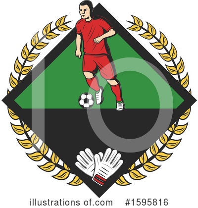 Soccer Player Clipart #1595816 by Vector Tradition SM