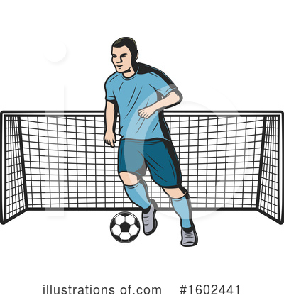 Soccer Player Clipart #1602441 by Vector Tradition SM